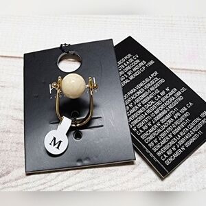 KOAJ Accessories Cream Marble Ball Ring Medium - New In Package